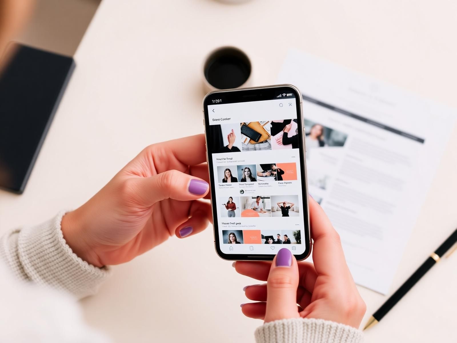 Contenus sociaux réalisés pour une marque
